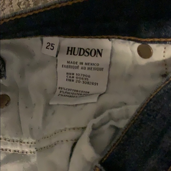 Like new Hudson skinny jeans with fringe hem, 25 - Picture 3 of 7